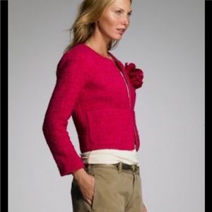 J. Crew Wool Cropped Boucle Coat